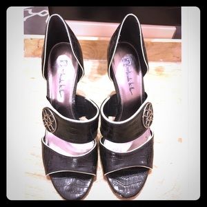 Nicole Miller Black & White Heels